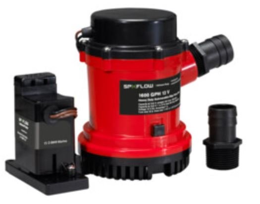 JOHNSON PUMP 01604-00 HD BILG PMP 1600 GPH W/EM SWIT 12V
