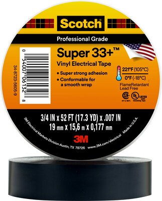 3M 06133 SUPR 33 ELECT TAPE EACH