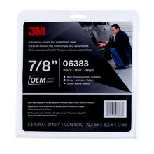 Load image into Gallery viewer, 3M 06383 ATTACH TAPE 7/8'X20YD BLK