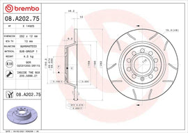 Brembo 08A20275C02 BRAKE DISC