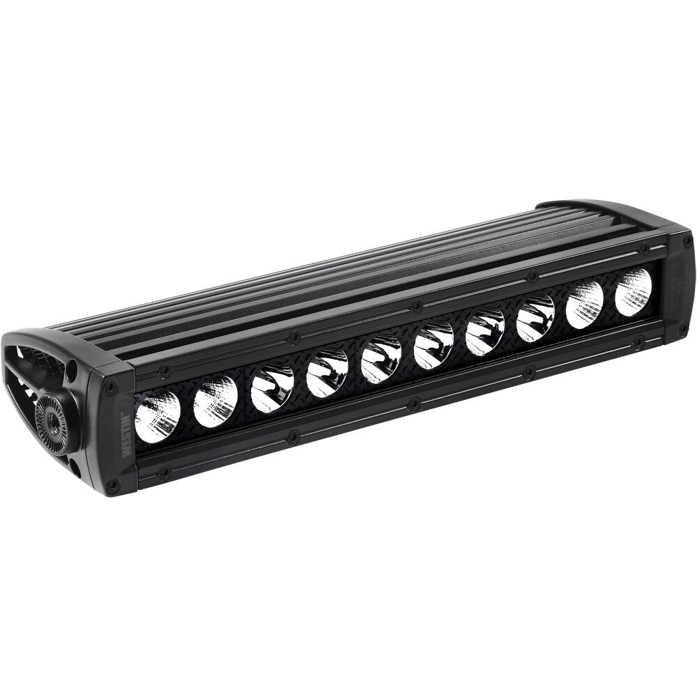 Westin 09-12211-10C B-FORCE LED Single Row Light Bar; 10 in. Combo w/5W Cree; Black;