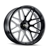 Cali Offroad 9115-24436BM CALI OFF-ROAD INVADER 9115 GLOSS BLACK MILLED 24X14 6-135 -76MM 87.1MM