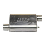 BBK Performance Parts 31025 UNIVERSAL 2-3/4 VARITUNE ADJUSTABLE MUFFLER DOUBLE OFFSET (439 STAINLESS).