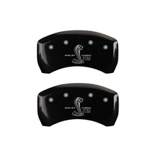 Load image into Gallery viewer, MGP Caliper Covers 10010RGT3BK Rear Set of 2: Black finish, Silver GT350 Shelby (Rear Only)