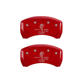 MGP Caliper Covers 10010RGT3RD Rear Set of 2: Red finish, Silver GT350 Shelby (Rear Only)