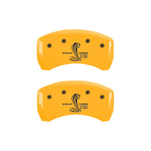 Load image into Gallery viewer, MGP Caliper Covers 10010RGT3YL Rear Set of 2: Yellow finish, Black GT350 Shelby (Rear Only)