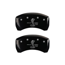 Load image into Gallery viewer, MGP Caliper Covers 10010RGT5BK Rear Set of 2: Black finish, Silver GT500 Shelby (Rear Only)
