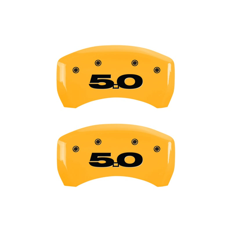 MGP Caliper Covers 10010RM50YL Rear Set of 2: Yellow finish, Black Mustang / 5.0 (2011)