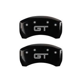 MGP Caliper Covers 10010RMG2BK Rear Set of 2: Black finish, Silver Mustang / GT (S197)