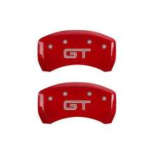 Load image into Gallery viewer, MGP Caliper Covers 10010RMGTRD Rear Set of 2: Red finish, Silver Mustang / GT