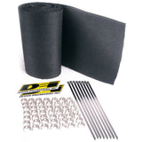 One Speed Sleeve, eight stainless steel locking ties, and fifty steel clips.