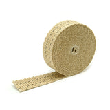 Design Engineering 10105 One 15 foot roll of 1 inch wide Tan Glass Fiber exhaust wrap.