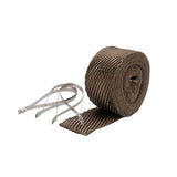 Design Engineering 10123 One 25 foot roll of 2 inch wide titanium exhaust wrap and four locking ties.