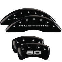 Load image into Gallery viewer, MGP Caliper Covers 10200SM52BK Set of 4: Black finish, Silver Mustang / 5.0 (2015)
