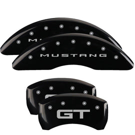 MGP Caliper Covers 10201S2MGBK Set of 4: Black finish, Silver Mustang / GT (2015)