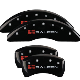 MGP Caliper Covers 10201SSLNBK Set of 4: Black finish, Silver Saleen