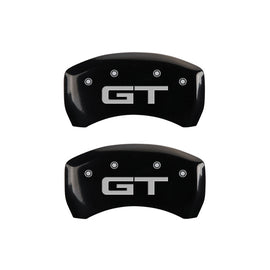 MGP Caliper Covers 10203R2MGBK Rear Set of 2: Black finish, Silver Mustang / GT (2015)