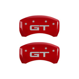 MGP Caliper Covers 10203R2MGRD Rear Set of 2: Red finish, Silver Mustang / GT (2015)