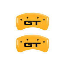 Load image into Gallery viewer, MGP Caliper Covers 10203R2MGYL Rear Set of 2: Yellow finish, Black Mustang / GT (2015)
