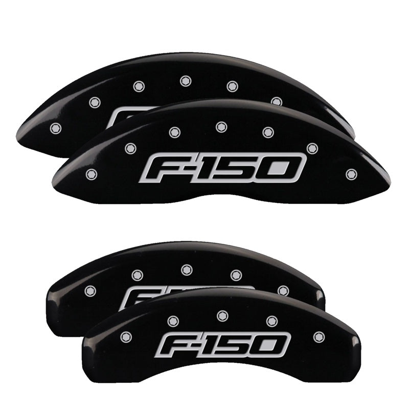 MGP Caliper Covers 10219SF15BK Set of 4: Black finish, Silver F-150 (2009)
