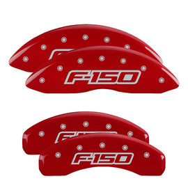 MGP Caliper Covers 10219SF15RD Set of 4: Red finish, Silver F-150 (2009)