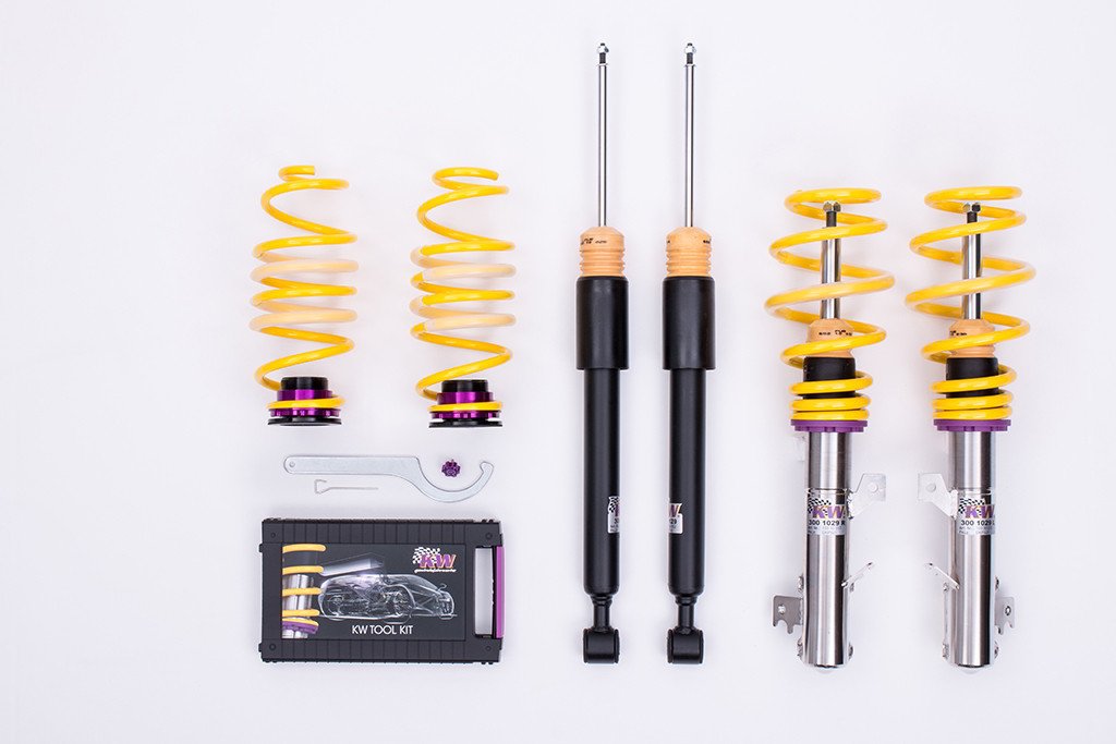 KW 102200BG Height adjustable stainless steel coilover system with pre-configured damping