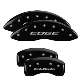 MGP Caliper Covers 10241SEDEBK Set of 4: Black finish, Silver Edge (2015)