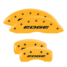 Load image into Gallery viewer, MGP Caliper Covers 10242SEDEYL Set of 4: Yellow finish, Black Edge (2015)