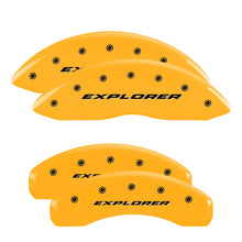 Load image into Gallery viewer, MGP Caliper Covers 10243SXPLYL Set of 4: Yellow finish, Black Explorer (2012-Up)
