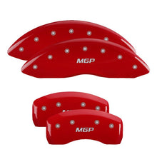 Load image into Gallery viewer, MGP Caliper Covers 10247SMGPRD Set of 4: Red finish, Silver MGP