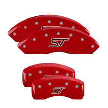 Load image into Gallery viewer, MGP Caliper Covers 10247SSTORD Set of 4: Red finish, Silver ST