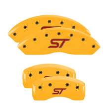 Load image into Gallery viewer, MGP Caliper Covers 10247SSTOYL Set of 4: Yellow finish, Black ST