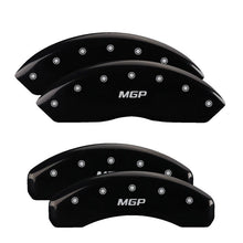 Load image into Gallery viewer, MGP Caliper Covers 10248SMGPBK Set of 4: Black finish, Silver MGP