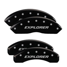 Load image into Gallery viewer, MGP Caliper Covers 10252SEXPBK Set of 4: Black finish, Silver Explorer (Pre-2011)