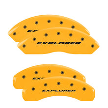 Load image into Gallery viewer, MGP Caliper Covers 10252SXPLYL Set of 4: Yellow finish, Black Explorer (2012-Up)