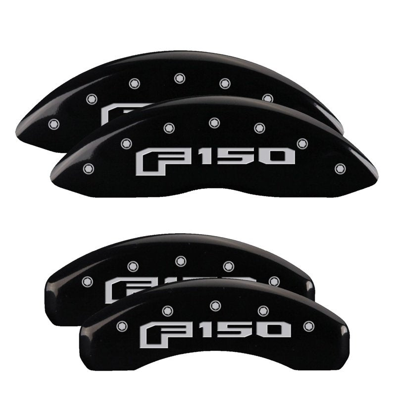 MGP Caliper Covers 10256SF16BK Set of 4: Black finish, Silver F-150 (2015)