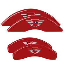 Load image into Gallery viewer, MGP Caliper Covers 10256SMGPRD Set of 4: Red finish, Silver MGP