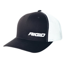 Load image into Gallery viewer, 1029-RIGID-TRUCKER-WHT-BLK-FRONT.jpg