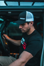 Load image into Gallery viewer, 1029_RIGID_BLK_WHT_TRUCKER_HAT_3.jpg