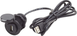 BLUE SEA 1044-BSS 12VDC USB 2.0 PORT W/ EXT CABLE