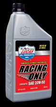 Load image into Gallery viewer, LUCAS OIL 10615 20W-50 SYN RACING OIL