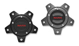 Warn 106683 OPTIONAL WHEEL CENTER CAP - BLACK/RED 5 LUG