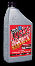 Load image into Gallery viewer, LUCAS OIL 10702 20W-50 MOTORCYCLE OIL