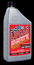 LUCAS OIL 10702 20W-50 MOTORCYCLE OIL