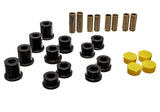 Energy Suspension 113105G Control Arm Bushing Set; Black; Front; Performance Polyurethane;