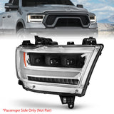Anzo USA 111495-R FULL LED PROJECTOR HEADLIGHTS CHROME AMBER (SEQUENTIAL SIGNAL) (RIGHT SIDE)