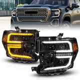ANZO USA 111600 Black Housing Full LED Trio Projector Switchback Bar w/DRL & Initiation Feature