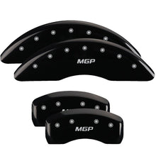 Load image into Gallery viewer, MGP Caliper Covers 11223SMGPBK Set of 4: Black finish, Silver MGP
