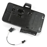 Omix 1123307 License Plate Bracket; Rear; Black Plastic;