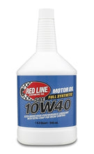 Load image into Gallery viewer, 10W40 Synthetic Motor Oil 1 Quart Red Line Oil